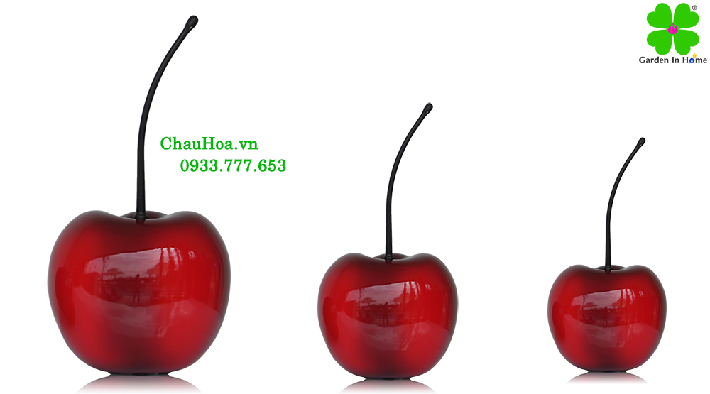 Cherry giả trang trí nội ngoại thất được thiết kế tinh tế với nhiều kích thước khác nhau